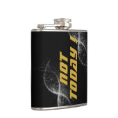 金ゴールド「NOT TODAY!」とブラックのシルバーグリッター | フラスク (右)