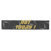 金ゴールド「NOT TODAY!」とブラックのシルバーグリッター | ミディアムテーブルランナー (横)