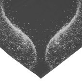 金ゴールド「NOT TODAY!」とブラックのシルバーグリッター | ミディアムテーブルランナー (コーナー)