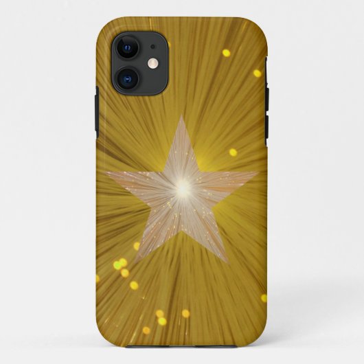 「金ゴールド」Star iPhoneケース Case-Mate iPhoneケース (裏面)
