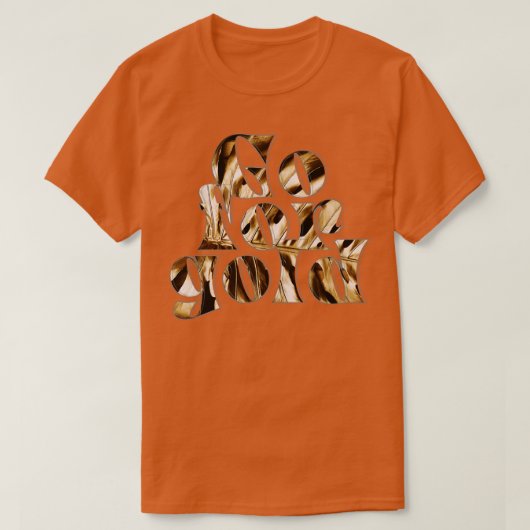 金ゴールド Tシャツ (デザイン正面)