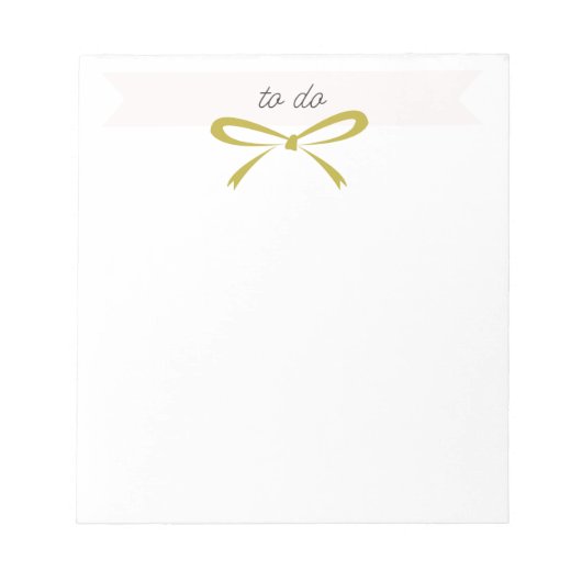 金ゴールド「To Do」 ノートパッド (正面)
