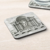 金ゴールドaのPhidias著なされるオリンピックのゼウスの彫像 コースター (左側)