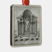 金ゴールドaのPhidias著なされるオリンピックのゼウスの彫像 メタルオーナメント (右)