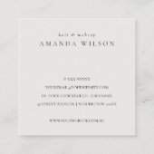 金ゴールドAgate大理石ご注文の割引 スクエア名刺 (裏面)