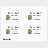 *~*金ゴールドAP30戻りjarキャニングメイソンジャールオーバルセント 楕円形シール (シート)