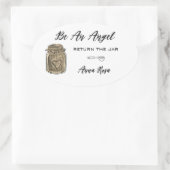 *~*金ゴールドAP30戻りjarキャニングメイソンジャールオーバルセント 楕円形シール (バッグ)