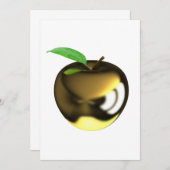 金ゴールドApple招待状 招待状 (正面/裏面)