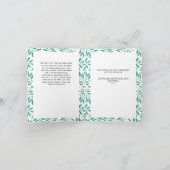 金ゴールドArch 2フォトメリークリスマス シーズンカード (内部)