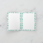 金ゴールドArch 2フォト季節のごあいさつクリスマス シーズンカード (内部)