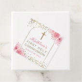 金ゴールドArch Pinkフローラ第一聖餐会 フェイバータグ (インサイチュ)