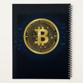 金ゴールドBitcoin暗号化パーソナライズされた名 プランナー手帳 (裏面)