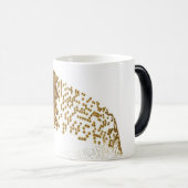 金ゴールドBitcoin暗号通貨モーフィングマグコーヒー モーフィングマグカップ (正面右)