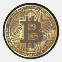 金ゴールドBitcoin Cryptocurrency Moneyスタンプ
