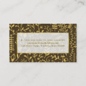 金ゴールドBohoフローラ、割引伝票 割引カード (裏面)