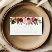 金ゴールドBohoフローラBaby Shower Book Request エンクロージャーカード