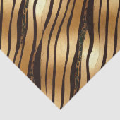 金ゴールドBrown Leopardプリントストライプ 薄葉紙 (詳細)