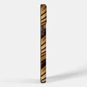 金ゴールドBrown Leopardプリントストライプ Case-Mate iPhoneケース (裏面 / 右)