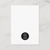 金ゴールドBUSINESS THANK YOU HAND LETTERED AND LOGO v3 エンクロージャーカード (裏面)