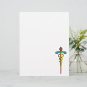 金ゴールドCADUCEUSの医療記号 (スタンド正面)