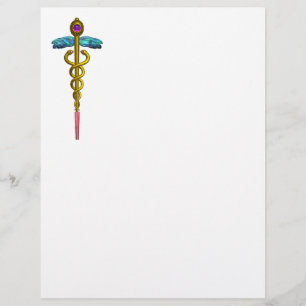 金ゴールドCADUCEUSの医療記号