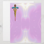金ゴールドCADUCEUSの医療記号 (正面/裏面)