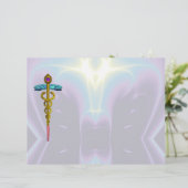 金ゴールドCADUCEUSの医療記号 (スタンド正面)