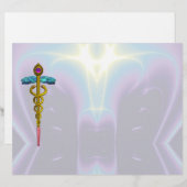 金ゴールドCADUCEUSの医療記号 (正面/裏面)