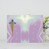 金ゴールドCADUCEUSの医療記号 (スタンド正面)