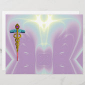 金ゴールドCADUCEUSの医療記号 (正面/裏面)