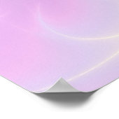 金ゴールドCADUCEUS医師，医学のシンボルライトピンク ポスター (角)