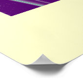 金ゴールドCADUCEUS医師，医学シンボル紫グリーン ポスター (角)