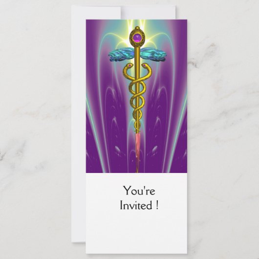 金ゴールドCADUCEUS卒業、医療懇親会 招待状 (正面)