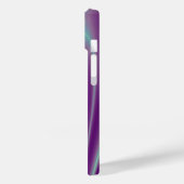 金ゴールドCADUCEUS MEDICAL SYMBOLグリーンパープルモノグラム Case-Mate iPhoneケース (裏面 / 左)