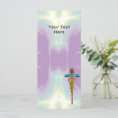 金ゴールドCADUCEUS MEDICAL SYMBOLパープルグリーン (スタンド正面)