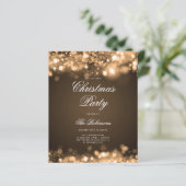 金ゴールドChristmas Lights招待状プログラム&メニュー (スタンド正面)
