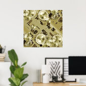 金ゴールドClockworkコントロール2ポスター ポスター (ホームオフィス)