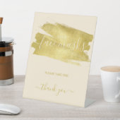 金ゴールドCovidフリー顔マスクウェディングパーティペデスタル 台座サイン (インサイチュ)