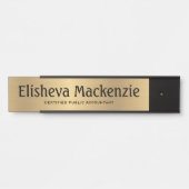 金ゴールドCPA Officeドアの署名名プレート サインプレート (正面)