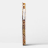 金ゴールドCyber Circuit Board Tech Art Electronics Case-Mate iPhoneケース (裏面 / 左)