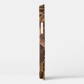 金ゴールドCyber Circuit Board Tech Art Electronics Case-Mate iPhoneケース (裏面 / 右)