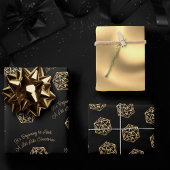 金ゴールドD20クリマス |テーブルトップロールプレーヤーサイコロ ラッピングペーパーシート