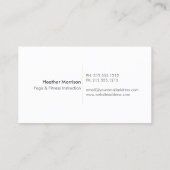 金ゴールドDANDELIONスターバストロゴON WHITE 名刺 (裏面)