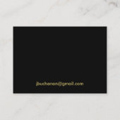 金ゴールドFLARE(ブラック・ビジネス・カード) 名刺 (裏面)