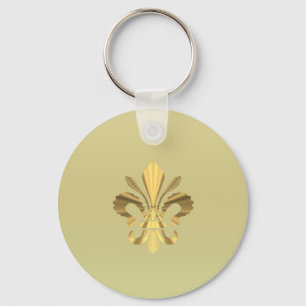 金ゴールドfleur de lys キーホルダー