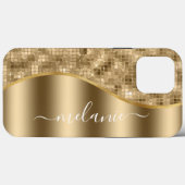 金ゴールドGlamグリッターCase-Mate iPhoneケース Case-Mate iPhoneケース (裏面 (横))