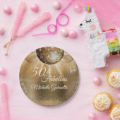 金ゴールドGlam 50と素晴らしい ペーパープレート (パーティー)