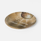 金ゴールドGlam 50と素晴らしい ペーパープレート (アングル)