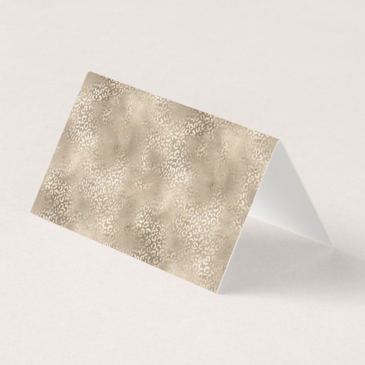 金ゴールドGlam Leopard Printありがとう (裏面)