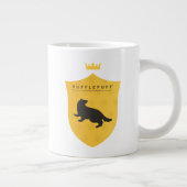 金ゴールドHUFFLEPUFF™クラウン付きクレスト ジャンボコーヒーマグカップ (右)